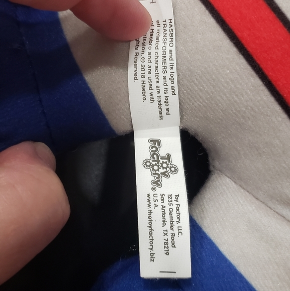 🦖Hasbro Transformers Optimus Prime Autobot Plush🦖 - Picture 5 of 5